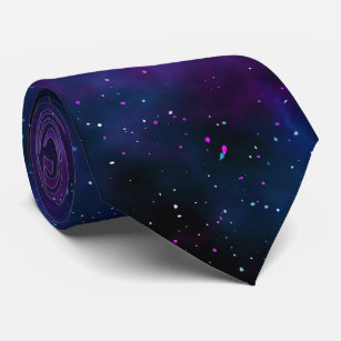 Weltraum schöne Galaxie nächtliches Sternenbild Krawatte