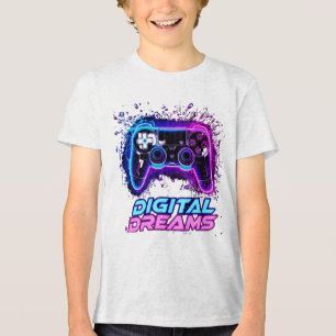 Weltraum-Schultafel-Konstellation-Gekritzel Kinder Tri-Blend Shirt