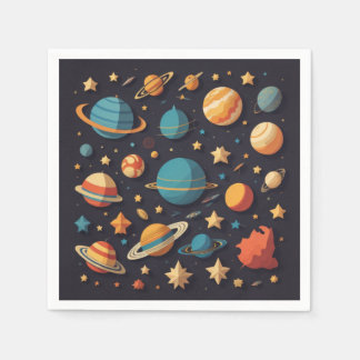 Weltraum Serviette