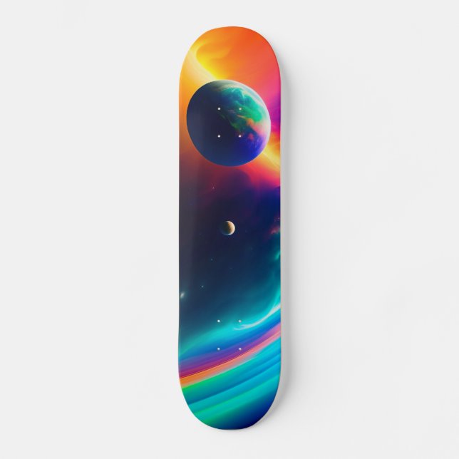 Weltraum Skateboard (Vorderseite)