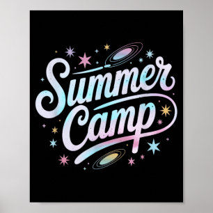 Weltraum Sommercamp Mathe STEM Host Outdoor Person Poster