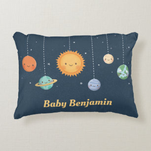 Weltraum Sonne und Planeten Galaxie Babyzimmer Dekokissen