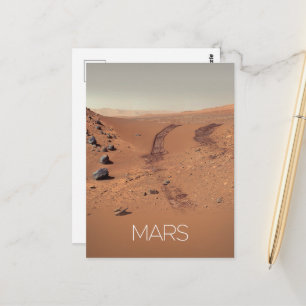 Weltraum, Sonnensystem, Planet-Mars, Neugier Postkarte