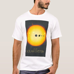 Weltraum, Sonnensystem, Sonne und Planeten T-Shirt
