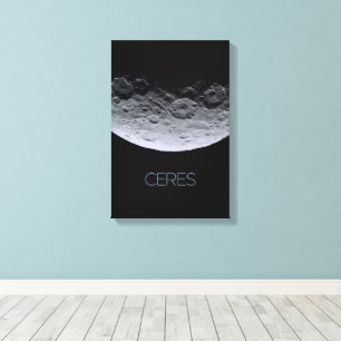 Weltraum, Sonnensystem, Zwergplanet Ceres Leinwanddruck