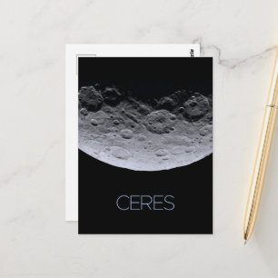 Weltraum, Sonnensystem, Zwergplanet Ceres Postkarte