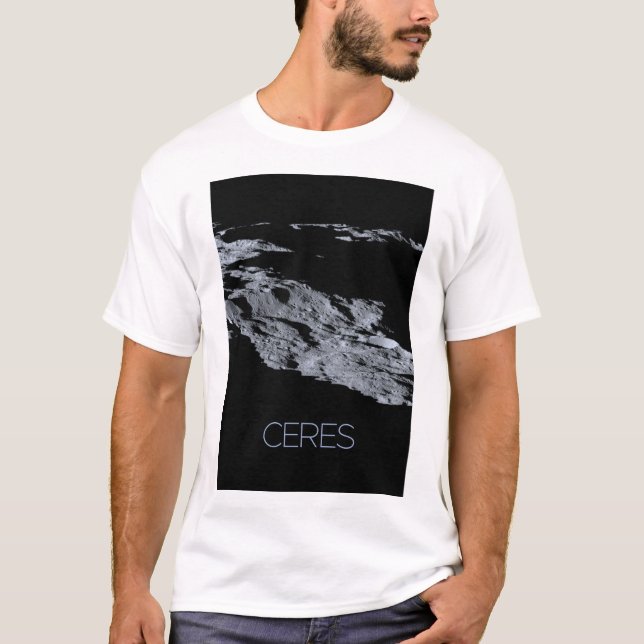 Weltraum, Sonnensystem, Zwergplanet Ceres T-Shirt (Vorderseite)