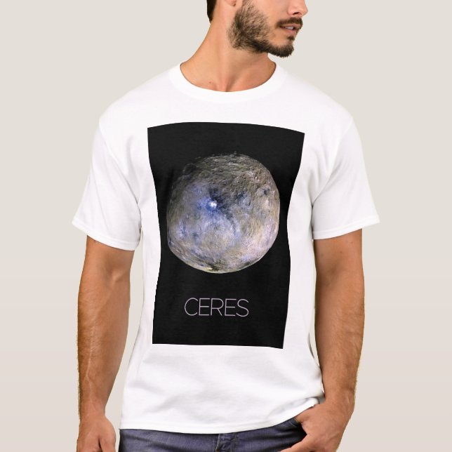 Weltraum, Sonnensystem, Zwergplanet Ceres T-Shirt (Vorderseite)