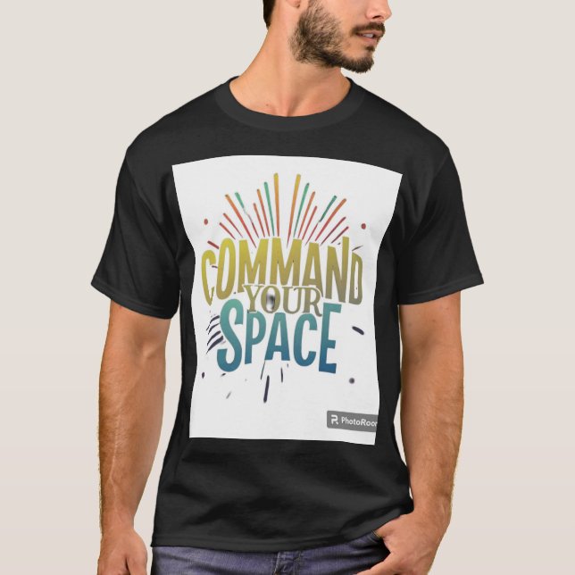 Weltraum steuern T-Shirt (Vorderseite)