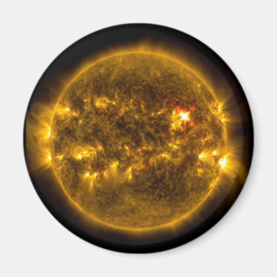 Weltraum Sun mit Sonneneruptionen Magnet
