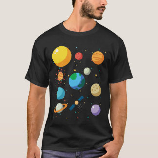 Weltraum-T - Shirt-Astronautenlager T-Shirt