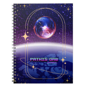 Weltraum-Themen-Notizbuch Pathis Orb Journal Notizblock