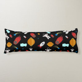 Weltraum- und Astronautenmuster des Kindes Seitenschläferkissen