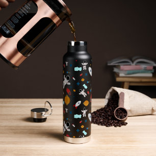 Weltraum- und Astronautenmuster des Kindes Trinkflasche