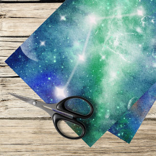 Weltraum und Konstellation Seidenpapier