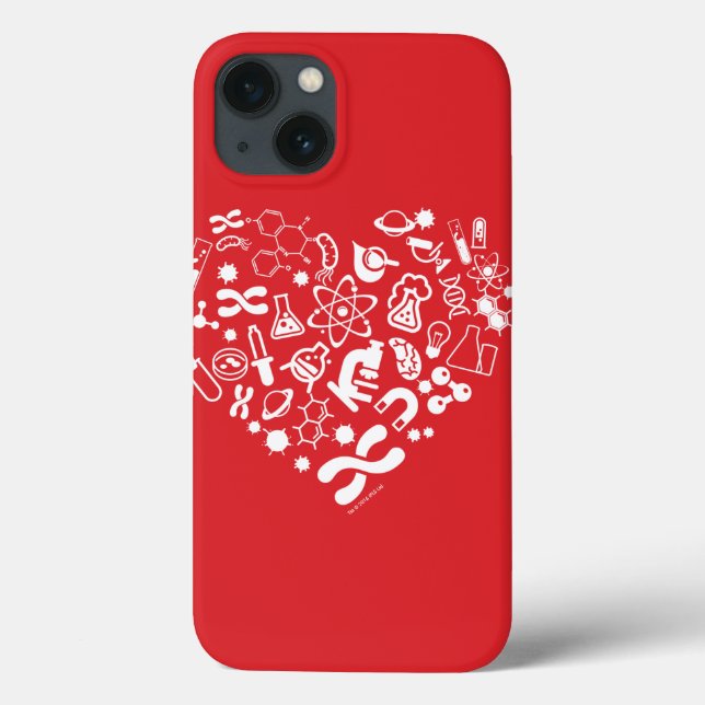 Weltraum und Wissenschaftsherz Case-Mate iPhone Hülle (Rückseite)