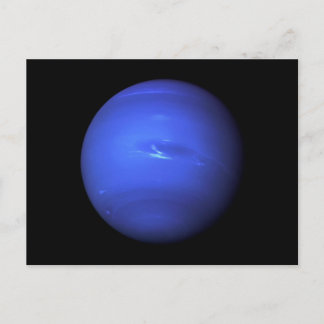 Weltraum Vollfarbiges Foto des Planeten Uranus Postkarte