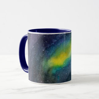 Weltraum-Wasserfarben-Galaxie-Tasse Tasse