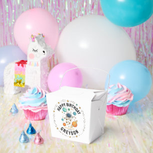 Weltraumabenteuer 1. Geburtstag Weltraum-Party Geschenkschachtel