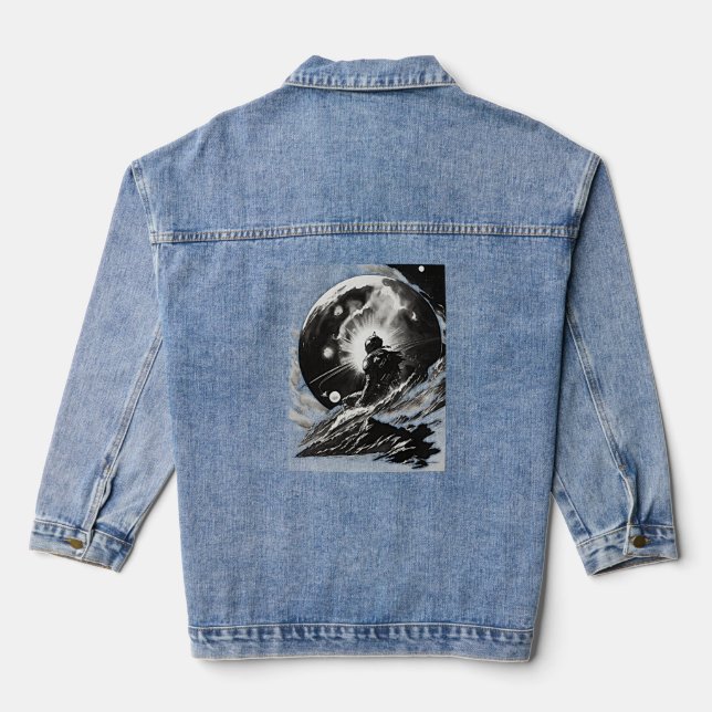 Weltraumabenteuer Jeansjacke (Rückseite)