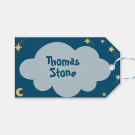 Weltraumabenteuer Kindergeburtstag Geschenkanhänger