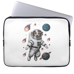 Weltraumabenteuer mit einem Hund-Astronauten Laptopschutzhülle