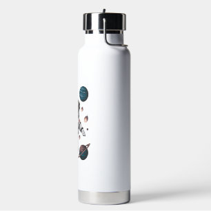 Weltraumabenteuer mit einem Hund-Astronauten Trinkflasche