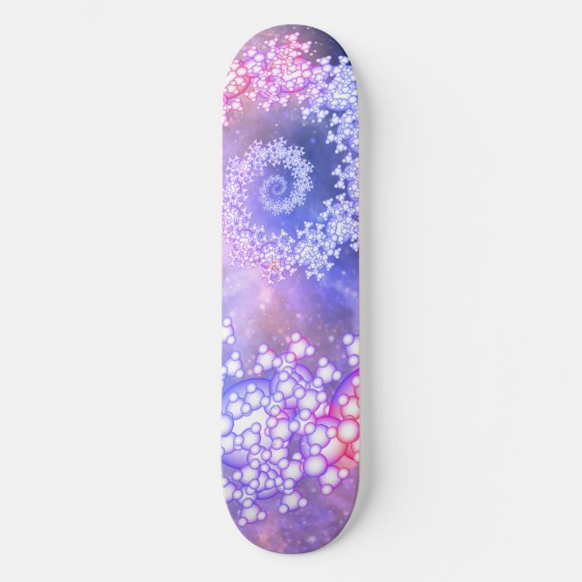 Weltraumabstraktion. Skateboard (Vorderseite)