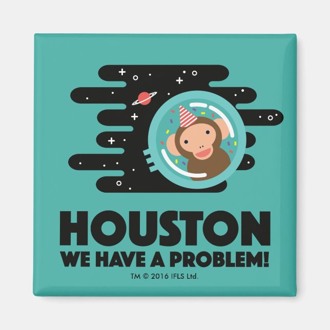 Weltraumaffe Magnet (Vorne)