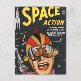 Weltraumaktion Postkarte