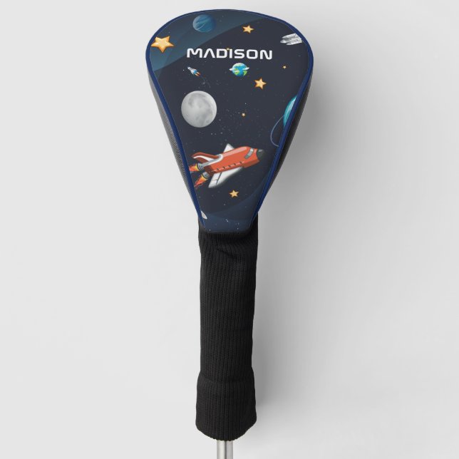 Weltraumaktivität in der Galaxie Personalisiert Golf Headcover (Vorderseite)
