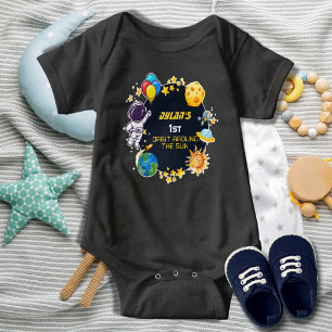 Weltraumamonaut Galaxy Baby 1. Geburtstag Strampler