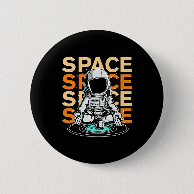 Weltraumamonent Button (Vorderseite)