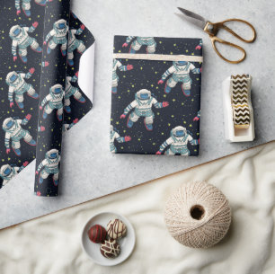 Weltraumastronaut  geschenkpapier