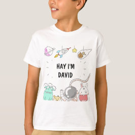 Weltraumastronauten illustrieren den T - Shirt von