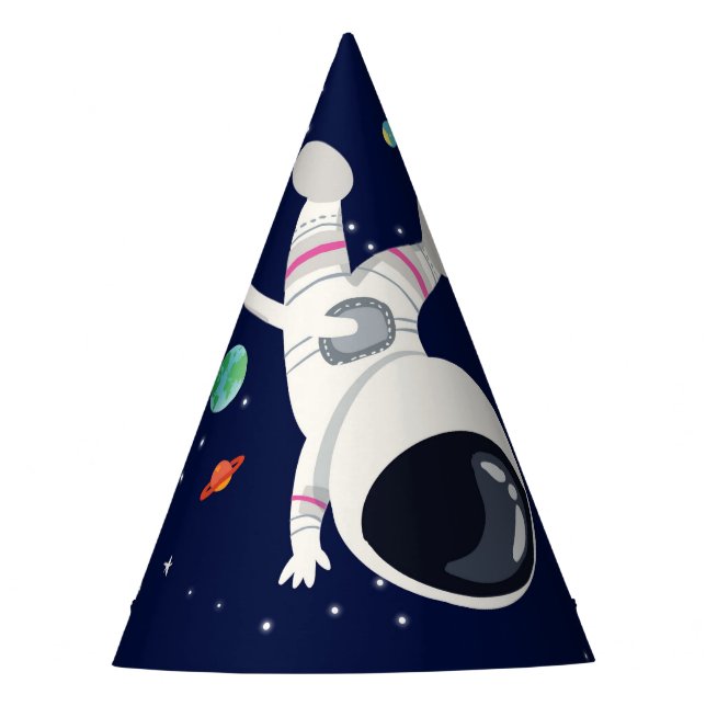 Weltraumatronin Galaxy Planets Sun Earth Partyhütchen (Vorderseite)