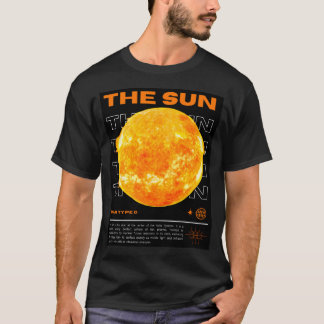 Weltraumauflistung für die Sonne T-Shirt