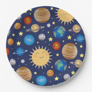 WeltraumBaby-Dusche Galaxy Universe Stars Pappteller