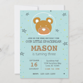 Weltraumbärengeschlecht - neutrale Einladung zum G