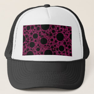 Weltraumblasen - Glitzer Fuschia Truckerkappe