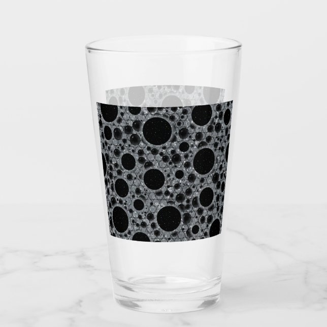 Weltraumblöcke - Glitzer Silver Glas (Vorderseite)
