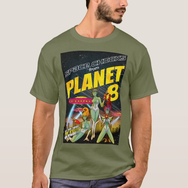 WeltraumChips von Planet 8_vollfarbig T-Shirt (Vorderseite)