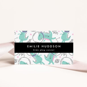 Weltraumdinosaurier, Kinderspielzentrum, Aktivität Visitenkarte