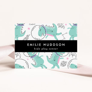 Weltraumdinosaurier, Kinderspielzentrum, Aktivität Visitenkarte