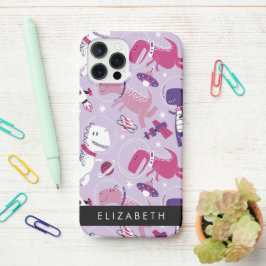 Weltraumdinosaurier, Niedliche Dinosaurier, Sterne iPhone 12 Pro Hülle