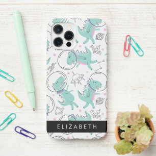 Weltraumdinosaurier, Niedliche Dinosaurier, Sterne iPhone 12 Pro Hülle