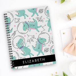 Weltraumdinosaurier, Niedliche Dinosaurier, Sterne Notizbuch