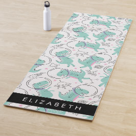 Weltraumdinosaurier, Niedliche Dinosaurier, Sterne Yogamatte