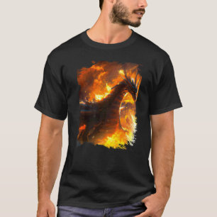 Weltraumdrache, der Feuer speit T-Shirt