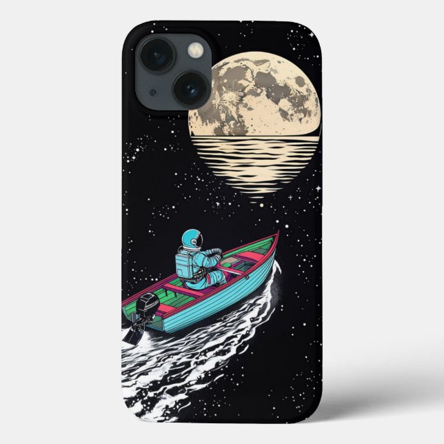 WeltraumExplorer, der zum Mond rotiert Case-Mate iPhone Hülle (Rückseite)